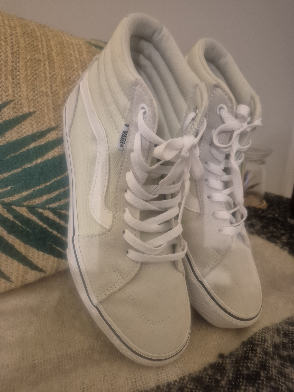 Vans Sk8-Hi Tapered Suede Canvas Light Pastel Green Women's 9.5